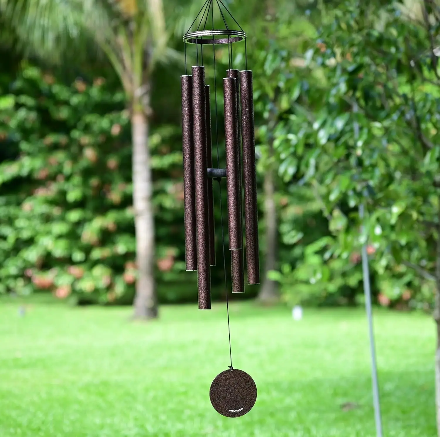 

Deep Tone Wind Chimes for Outdoor Decor - 48" Memorial Gift, Patio Home Décor in Bronze