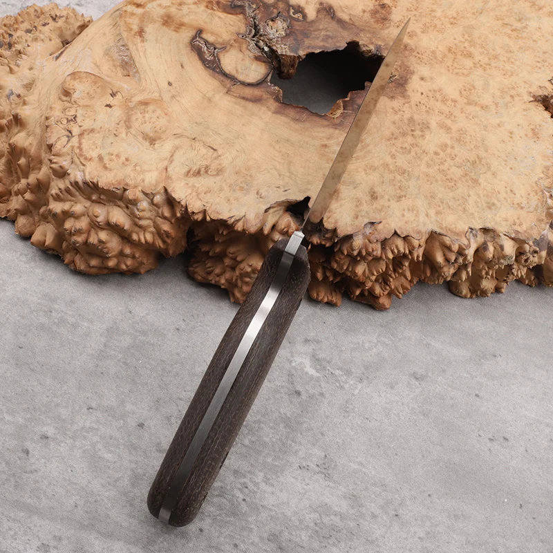 スチールとリネンのハンドルが付いた固定ナイフ,dc53,シャープでポータブルなツール,アウトドアキャンプのサバイバル,家庭の切断,サバイバル