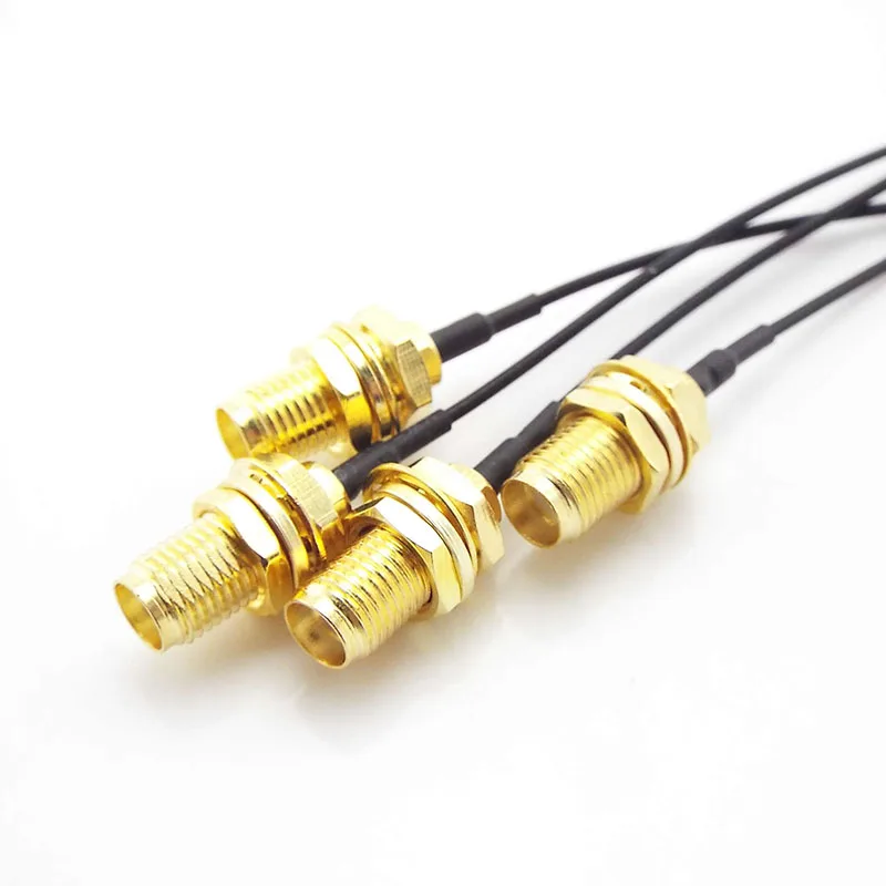 メス-ufl/u.fl/ipx/ipex uflからメスへのコネクタrg 1.13アンテナrfケーブルアセンブリRP-SMA-K