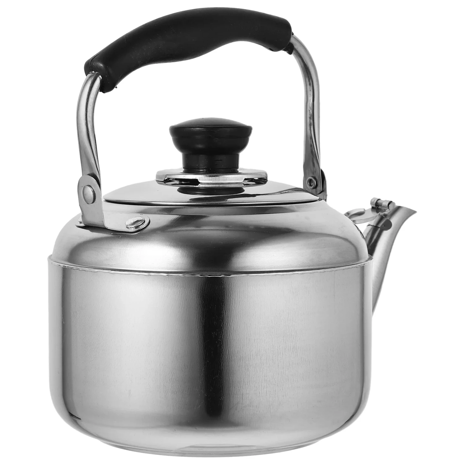 Induction Stainless Steel Whistling Kettle Tea and Coffee Pot for Gas Stove with Hotboiling Water - Ideal for Camping and Outdoo