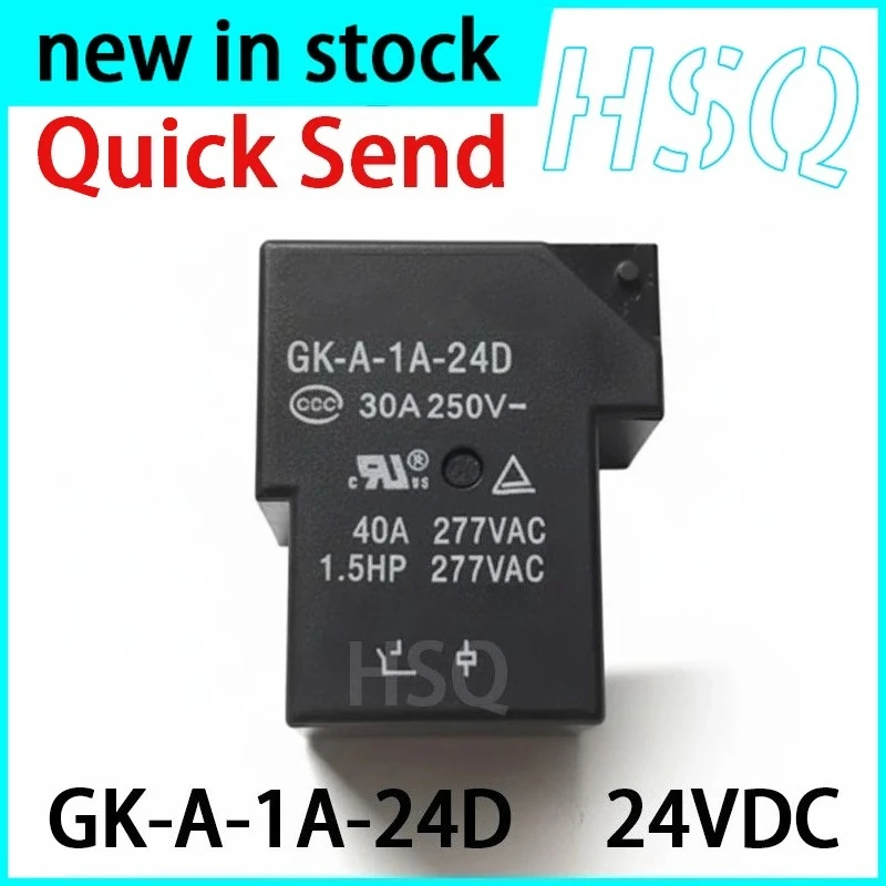 2PCS New  GK-A-1A-24D 24VDC 4-pin Relay