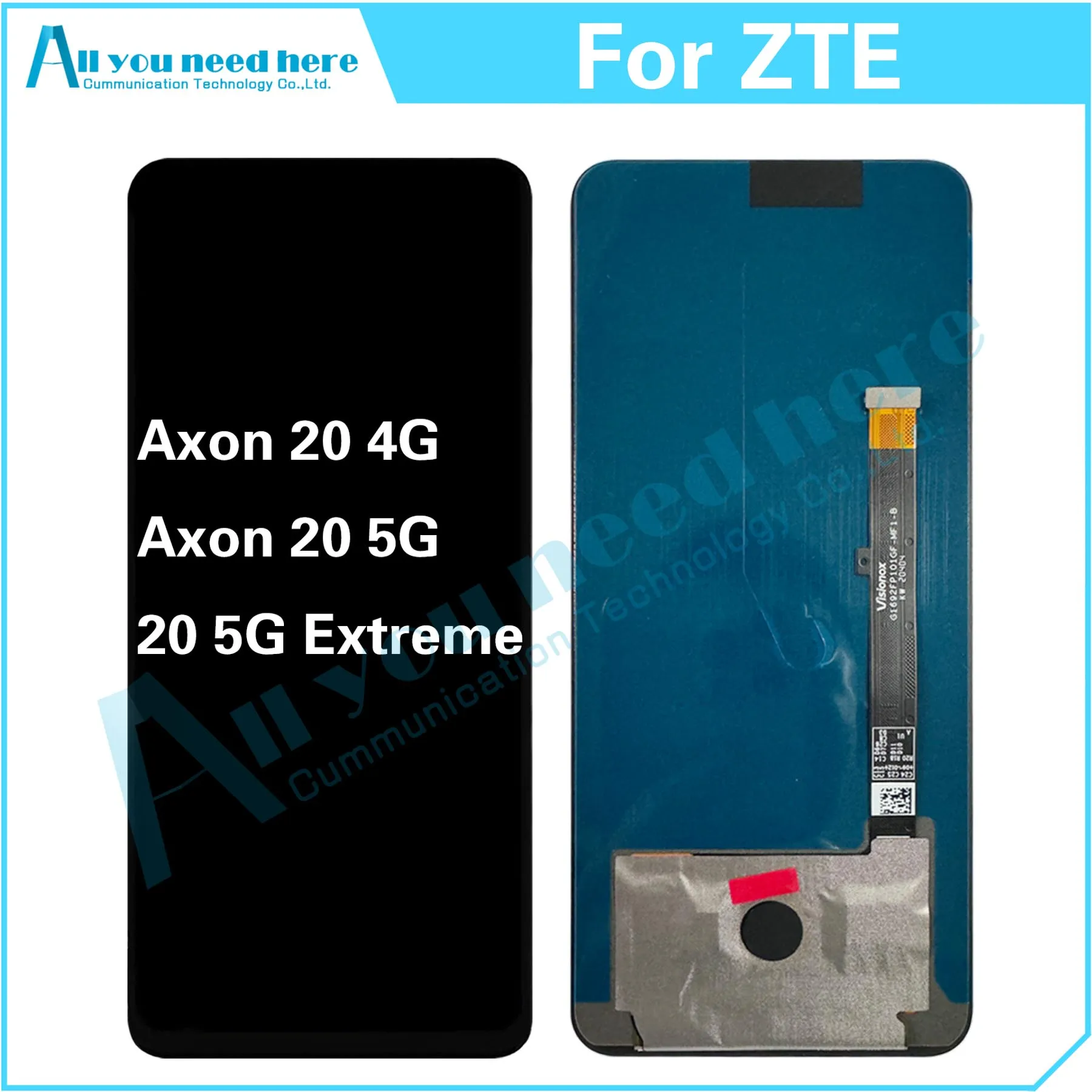 

For ZTE Axon 20 5G Extreme A2121 A2121E A2121G A2121 LCD Display Touch Screen Digitizer Assembly For Axion20 4G Replacement