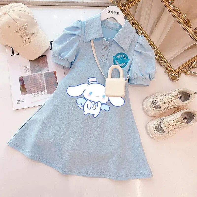 Anime Sanrios Cinnamoroll Hellokittile Girl fur s, Kawaii Kids, Cute Skirt, Princess fur s, Summer Fashion, Vêtements pour enfants