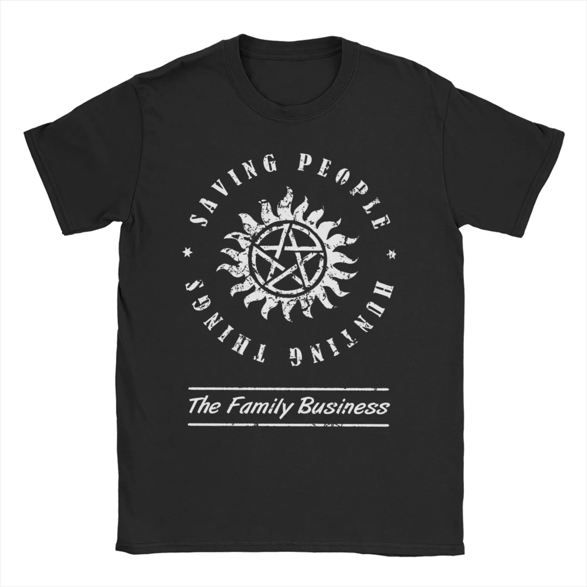 

Men's T-Shirts Supernatural Casual Pure Cotton Tees Short Sleeve Family Business Quote T Shirt O Neck Clothes Birthday Present