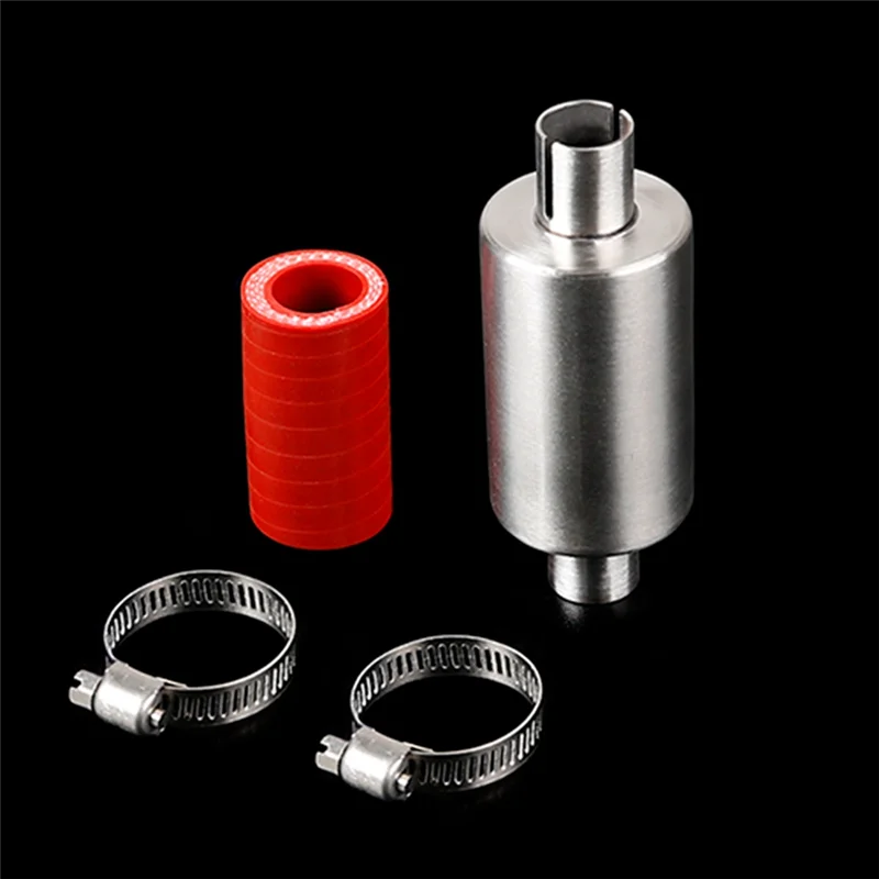 A04F-2X Nuovo Silenziatore del Tubo di Scarico Sintonizzato Per 1/5 HPI KM Rovan Baja 5B 5T 5SC 5SS Parti di Barche RC Barca Silenziatore