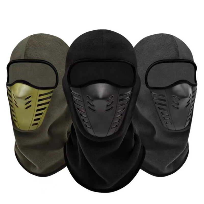 Motorcycle Mask Fleece Thermal Face Mask Keep Warm Moto Riding Balaclava Motorbike Biker Winter Windproof Ski Mask Men Women