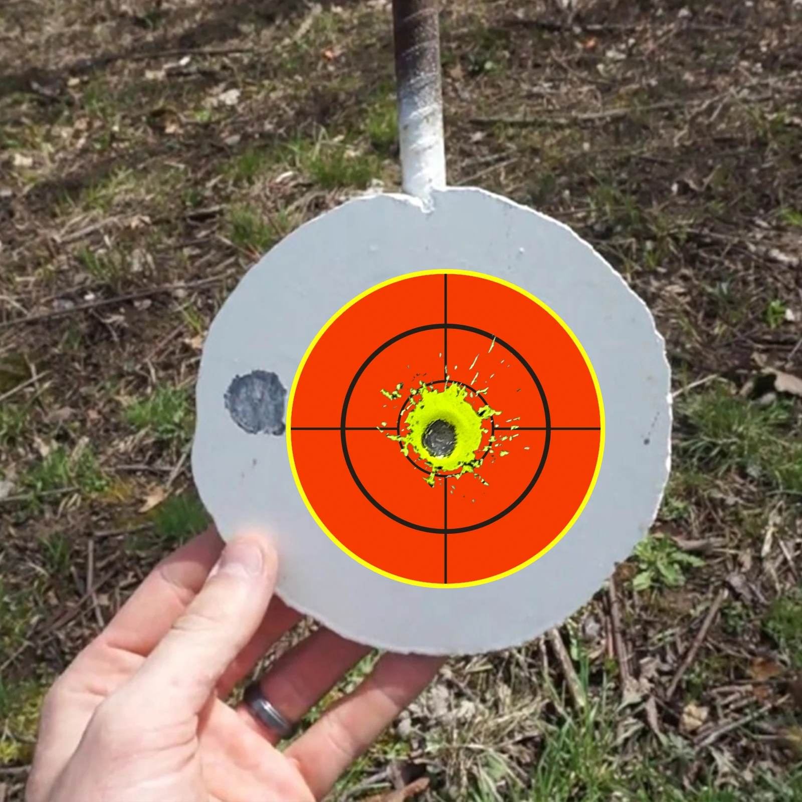 4 pollici 100 pezzi croce nera rotonda accurata schizzi pratica di tiro adesivi bersagli fluorescenti forniture per allenamento bersagli adesivi etichetta laminata a colori fluorescenti (può essere utilizzata per la pratica della pistola reale con la pratica della pistola ad aria compressa) Obiettivi centrali