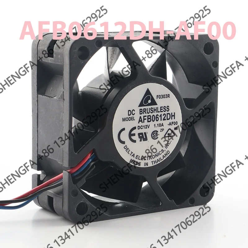 AC EC 6025 60X60X25MM 6CM Cooling Fan AFB0612DH-AF00 Delta 5V 24V 48V DC 12V 1.10A Double Ball Speed Regulation Large air Volume