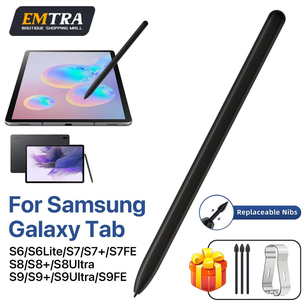 

S Pen для Samsung Galaxy Tablet Tab S6 S6Lite S7 S7+ S8 S8+ S9 S10 S9+ S8 S9Ultra S7 S9FE 4096 Рисунок с отклонением давления на ладони