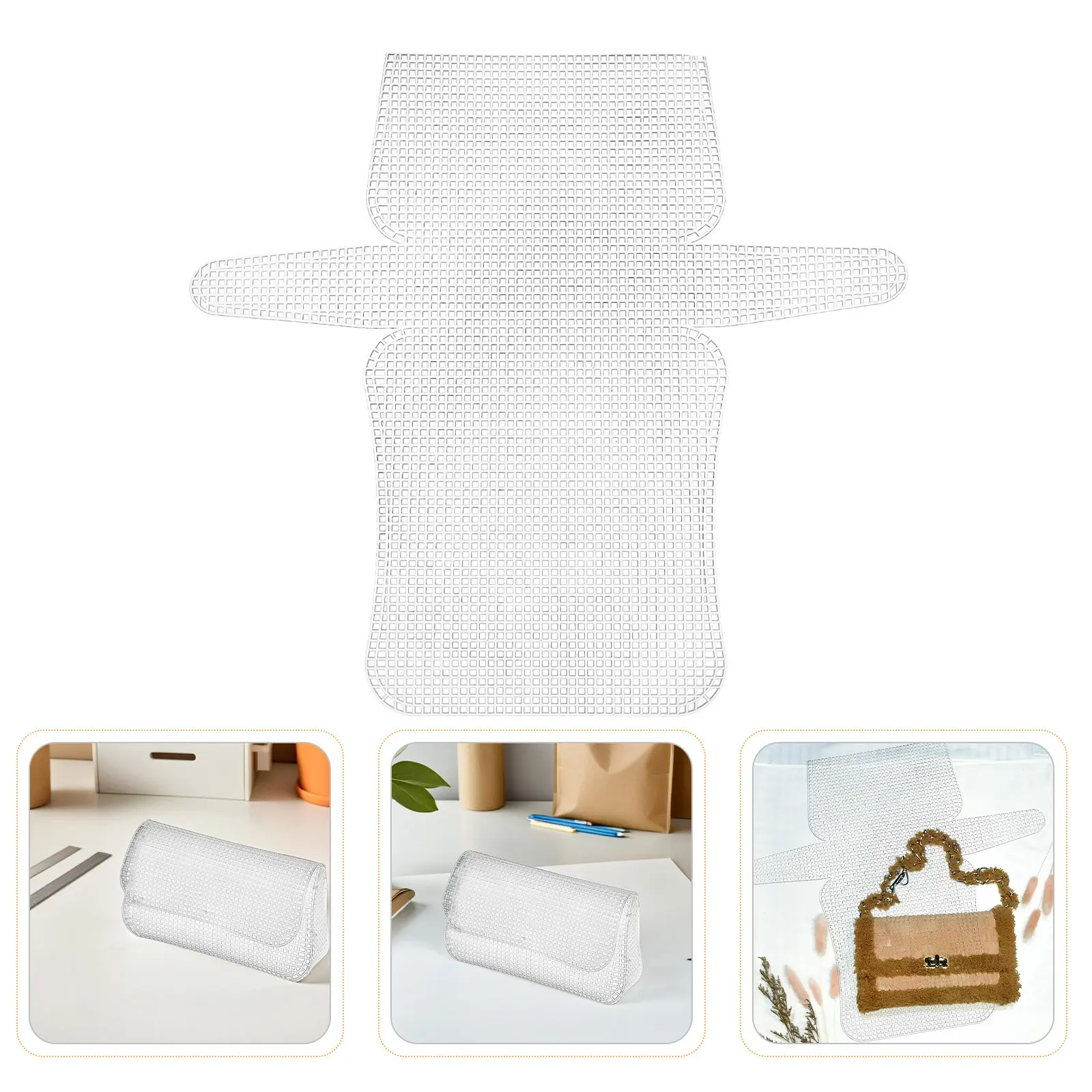 

7Pcs Plastic Mesh Canvas Sheets Lightweight Grid Plastic Canvas for Bag Making Crochet Needlepoint Frames Embroidery Cross