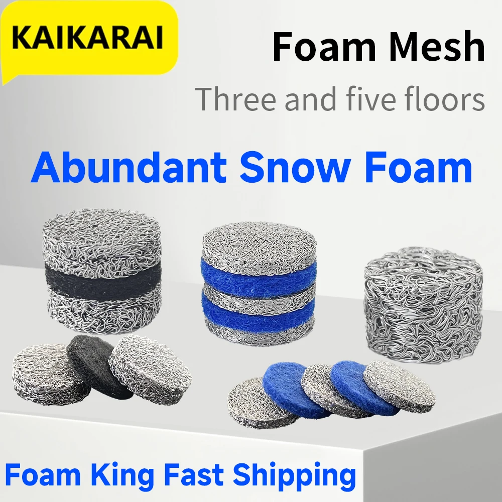 Espuma Cannon Orifice Bico Pontas e Espuma Maker Filtro de Malha para Lavadora de Alta Pressão Snow Foam Lance Parts 3000 Psi