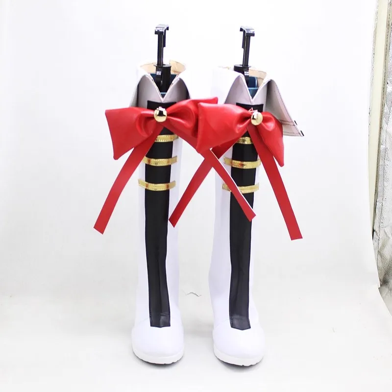 Juego Derby Gold Ship Cosplay zapatos Unisex mujeres PU botas de tacón alto para Halloween carnaval fiesta Navidad