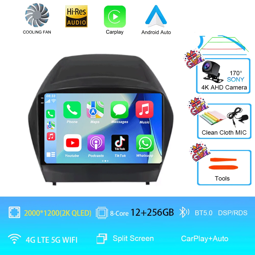 Voor HYUNDAI TUCSON IX35 2012 2013 2014 2015 8-core 4G WIFI Android 16 Auto Multimedia Stereo Auto DVD Speler Navigatie GPS Radio