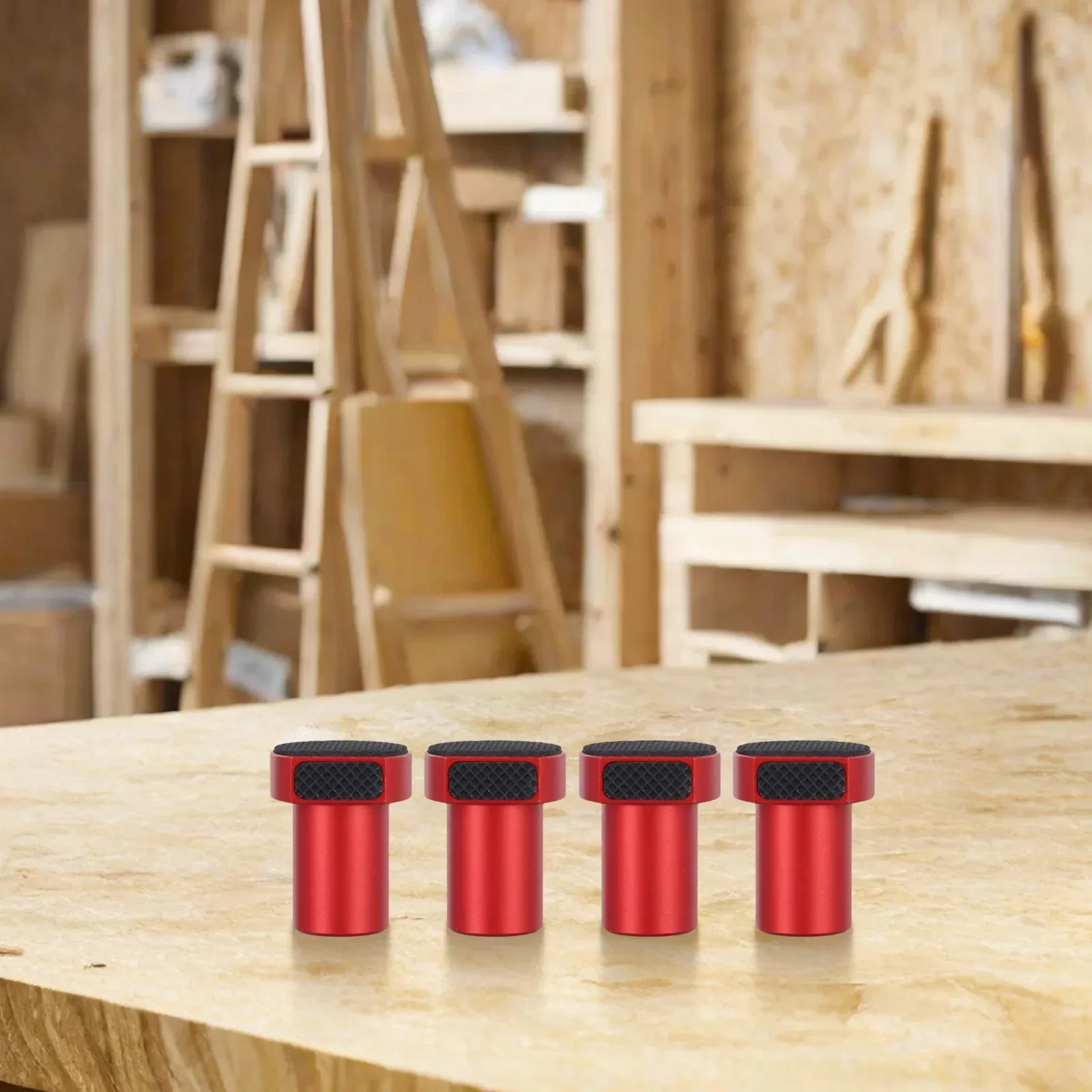 4pcs Workbench Stop Positioning Plug For Hole Aluminum Alloy Woodworking Bench Dogs Workbench Peg Brake Tools Parts