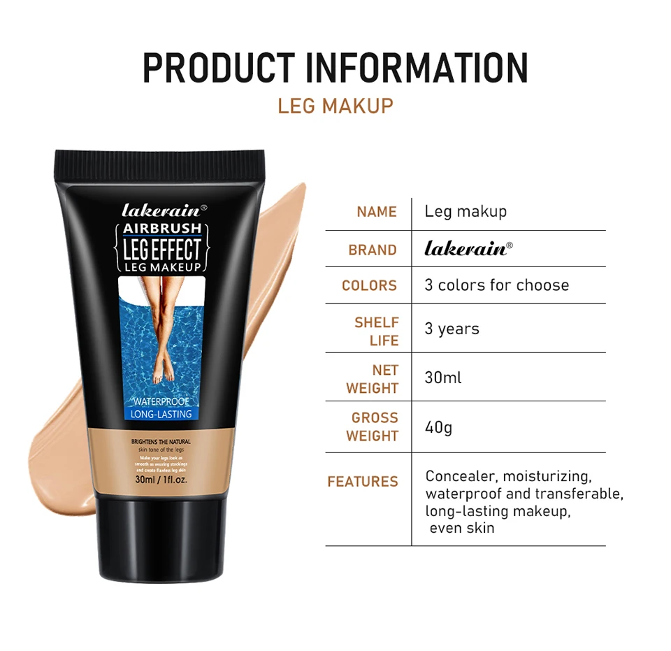 Sun Kissed Fake Tan Body Foundation Cream Waterproof Long Lasting Tanning Lotion Even Skin Tone Leg Makeup Moisturizing Body Bronzer Cosmetic