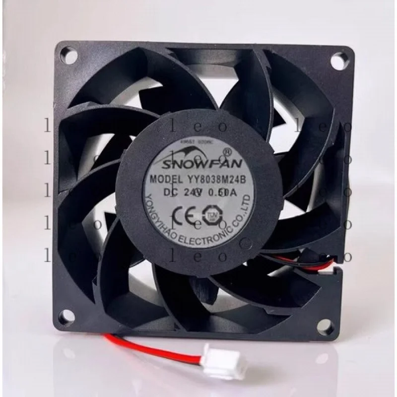 

GG for SNOWFAN YY8038M24B 8038 DC24V 0.50A 2-wire Inverter Dual Cooling Fan #E10