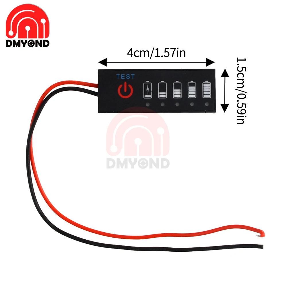 Battery Level Indicator 3-Series Ternary Lithium Battery Lithium Iron Phosphate Lead-Acid Battery Capacity Display Tester Meter