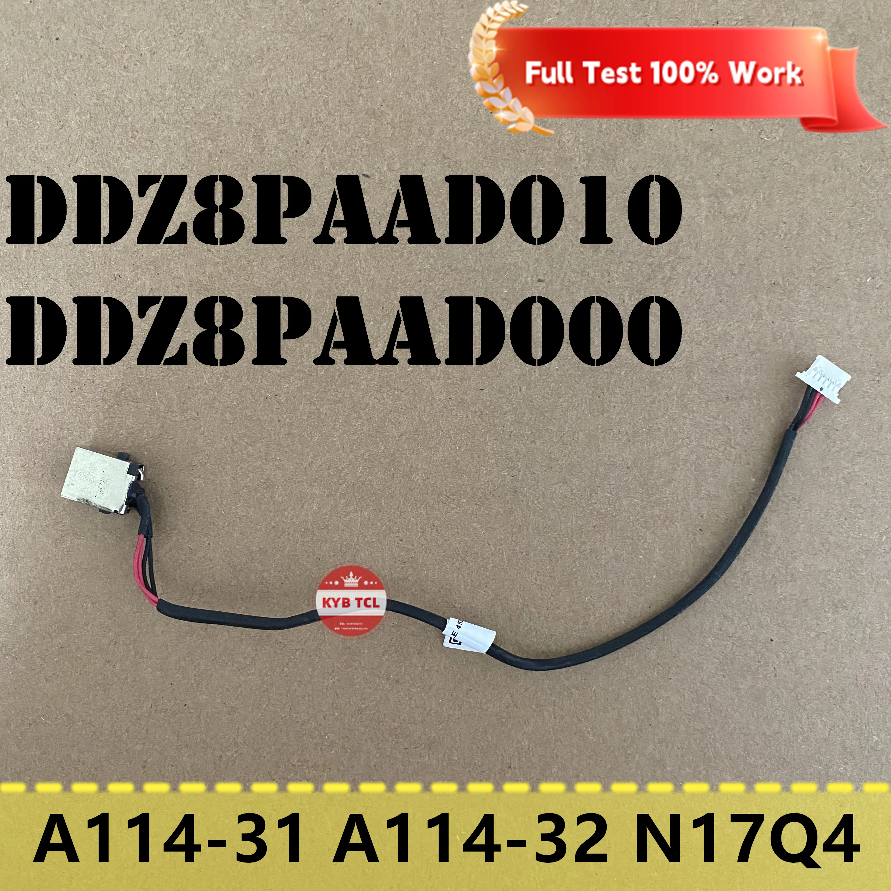 For Acer Aspire 1 A114-31 A114-31-C67W A114-32 Laptop Power Connector Power Socket with Cable Notebook DDZ8PAAD010 DDZ8PAAD000