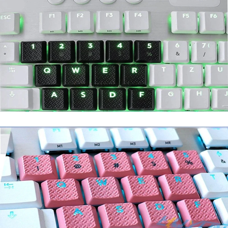 13 Keys/Set ABS Keycaps OEM Translucent Keycap Replacement for GL Tactile Non-slip Texture Cover Best for GAMER Dropshipping