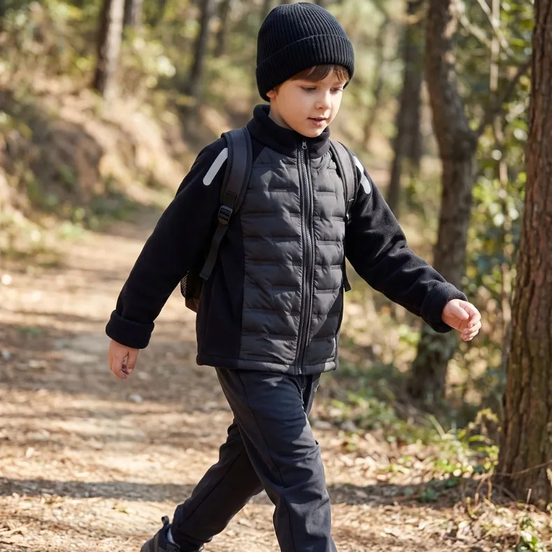 Jungen Mädchen Dicke Jacken Winter Kinder Gefütterte Fleece Warme Mäntel Kinder Kapuzen-Baumwoll-Oberbekleidung Kinderkleidung Kaschmirmantel – Detail 18