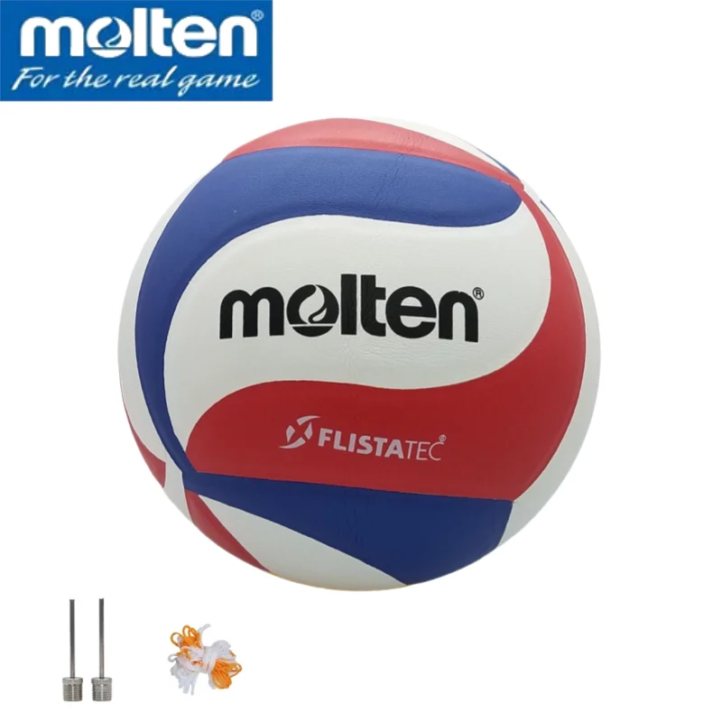 

Molten NCAA5000 Original Volleyball Standard Size 5 PU Ball for Students Adult and Teenager Competition Training Outdoor Indoo