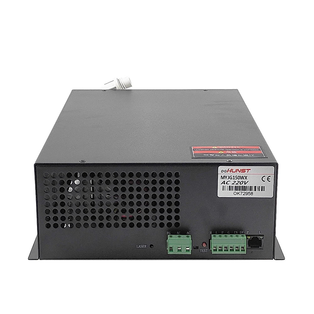 

Hunst 130 ~150WCo2 Laser Power Supply MYJG-150W LED For Co2 Engraving Cutting Machine Laser Tube