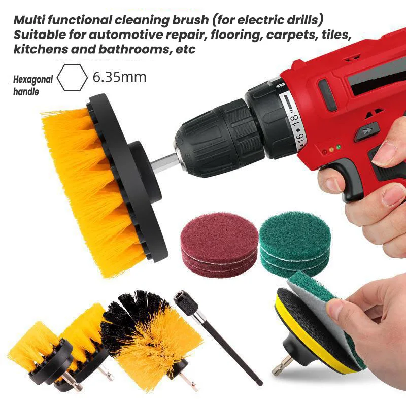 Electric Drill Brush Head Cleaning Tools Universal Cleaning Polishing Disc Brush Disk Household for Auto Repair Cleaning Tools