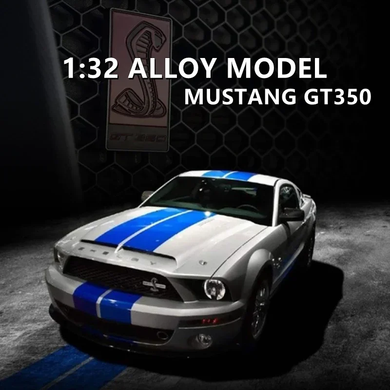 1:32 Ford Mustang Shelby GT350 alliage modèle de voiture de sport moulé sous pression et véhicules jouets en métal jouet modèle de voiture Simulation Collection cadeau