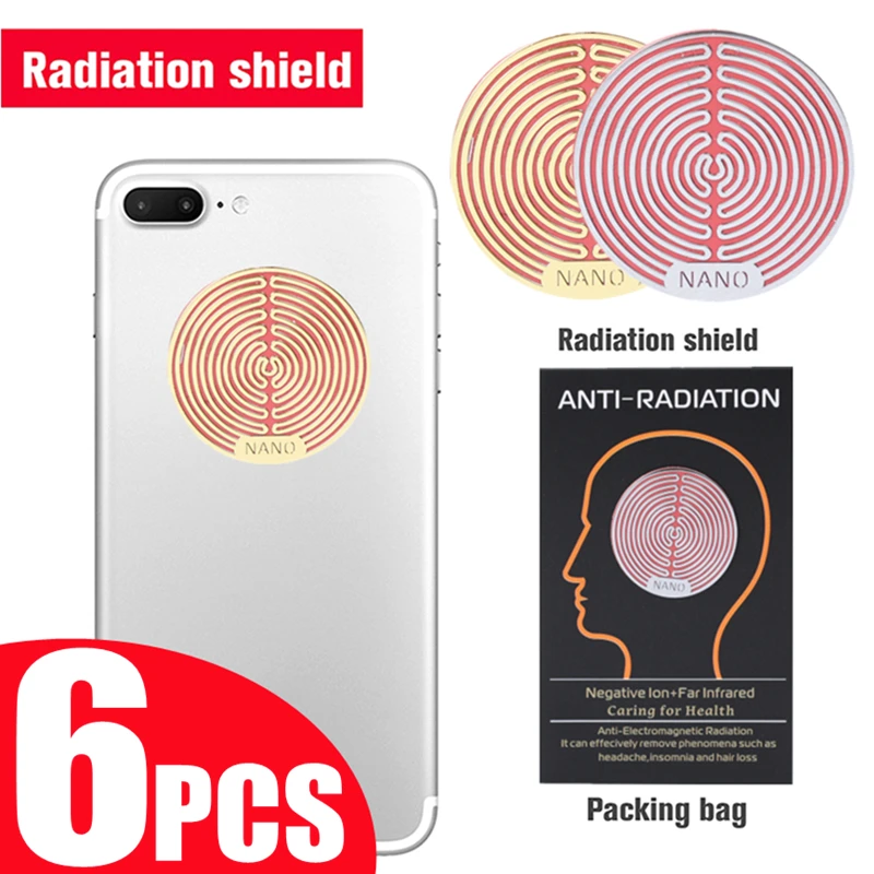 Radiation Shield Sticker Sticker Cell Phone Protector Shield EMF Protection for Phone Tablet Laptop Shields Neutralizer 2022 New