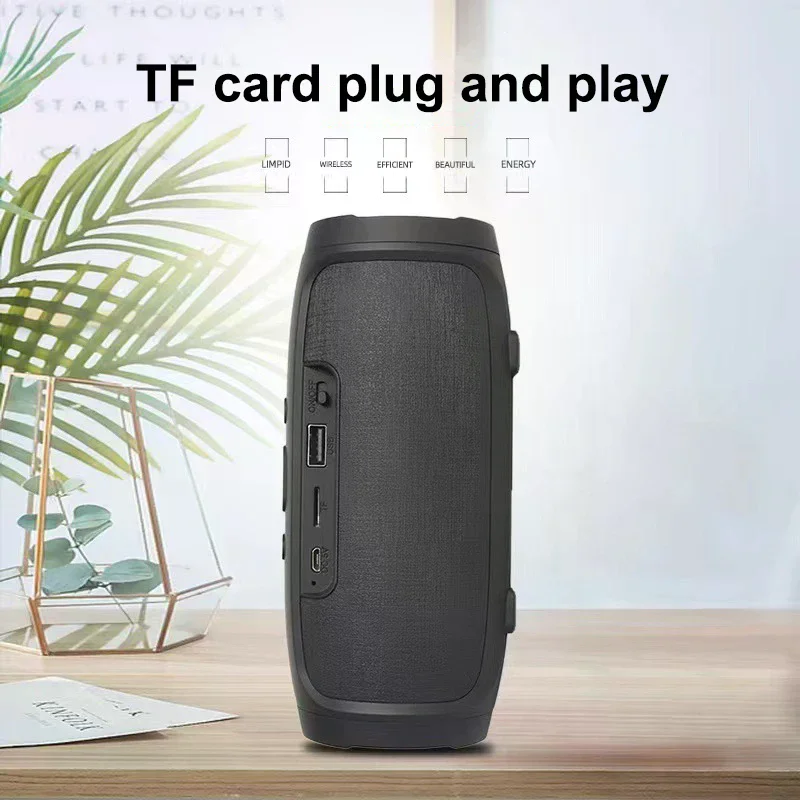 Caixa de Som Bluetooth Portátil Estéreo para Uso Externo com Rádio FM, Subwoofer e Transmissão de Voz - 50W Sem Fio