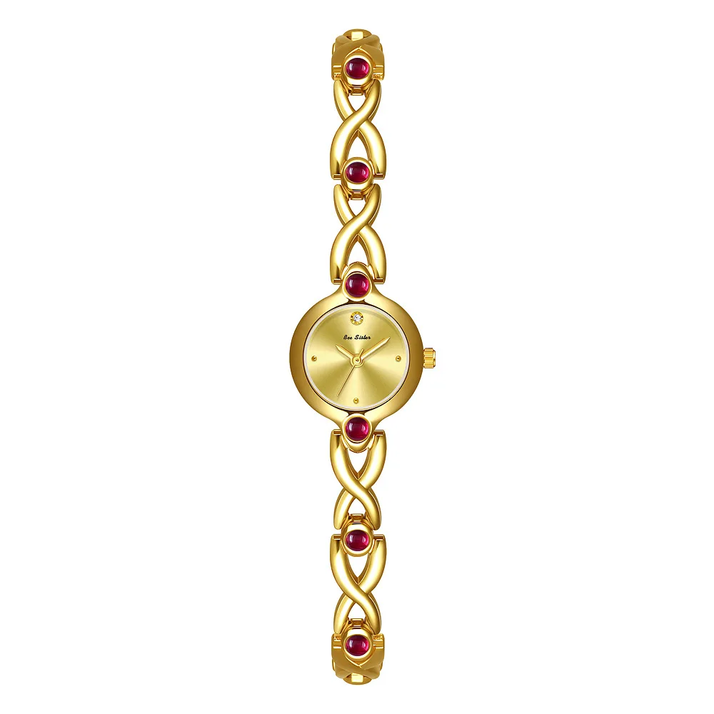 

2026 New High-end Luxury Women's Watch Fashion Elegant Red Jade Bracelet Gold Small Dial Female Watches Dress Wristwatch
