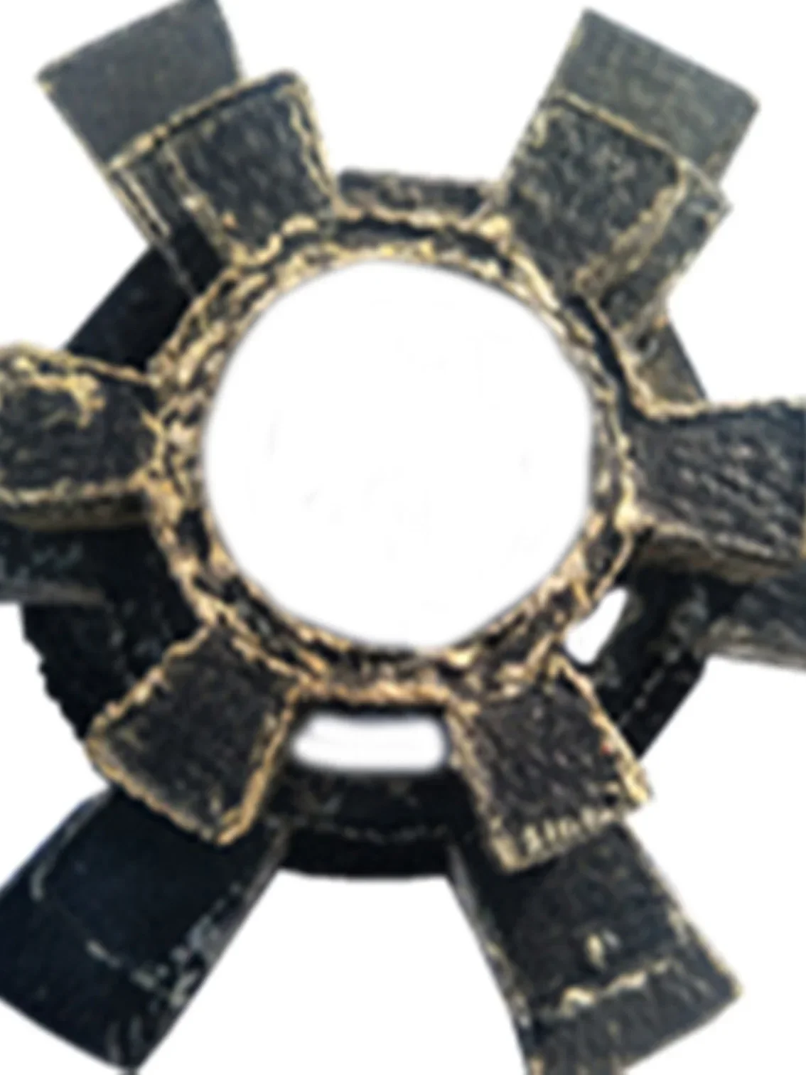 1 pçs almofada de amortecedor de acoplamento de borracha preta em forma de t flor de ameixa hexagonal bomba de água almofada de roda de borracha bloco elástico t65-t170