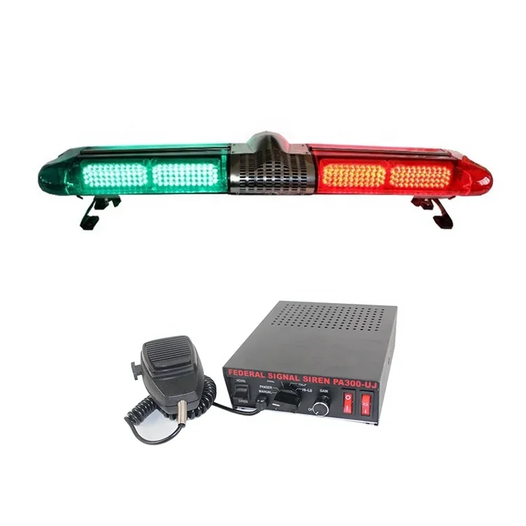 LED Aviso Strobe Light Bar para carro, caminhão de incêndio, ambulância alarme, piscando Lightbar, sirene chifre, alto-falante, veículo acessório, 12 V