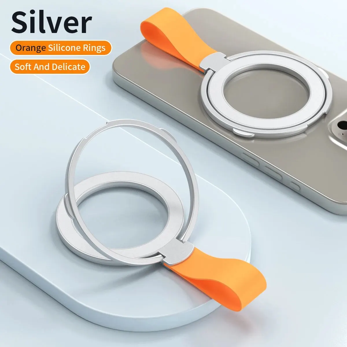 Universal Magnetic Phone Stand Grip Finger Ring Car Magsafe Holder Bracket Hand Strap For iPhone 15 14 12 Pro Max Plus Samsung
