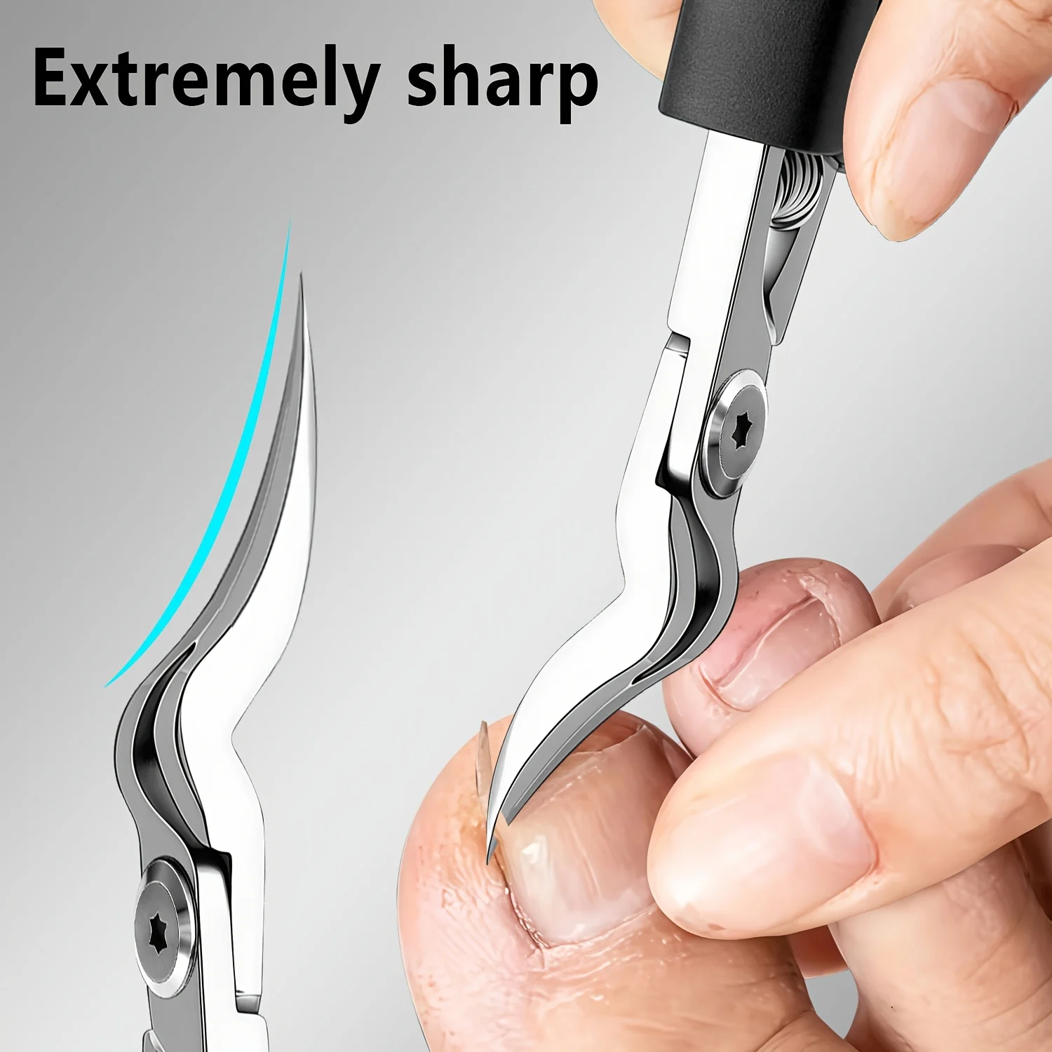 1/7pcs Heavy-Duty Professional Stainless Steel Toenail & Fingernail Care Kit Suitable for Thick/Ingrown Toenails Nail Clippers