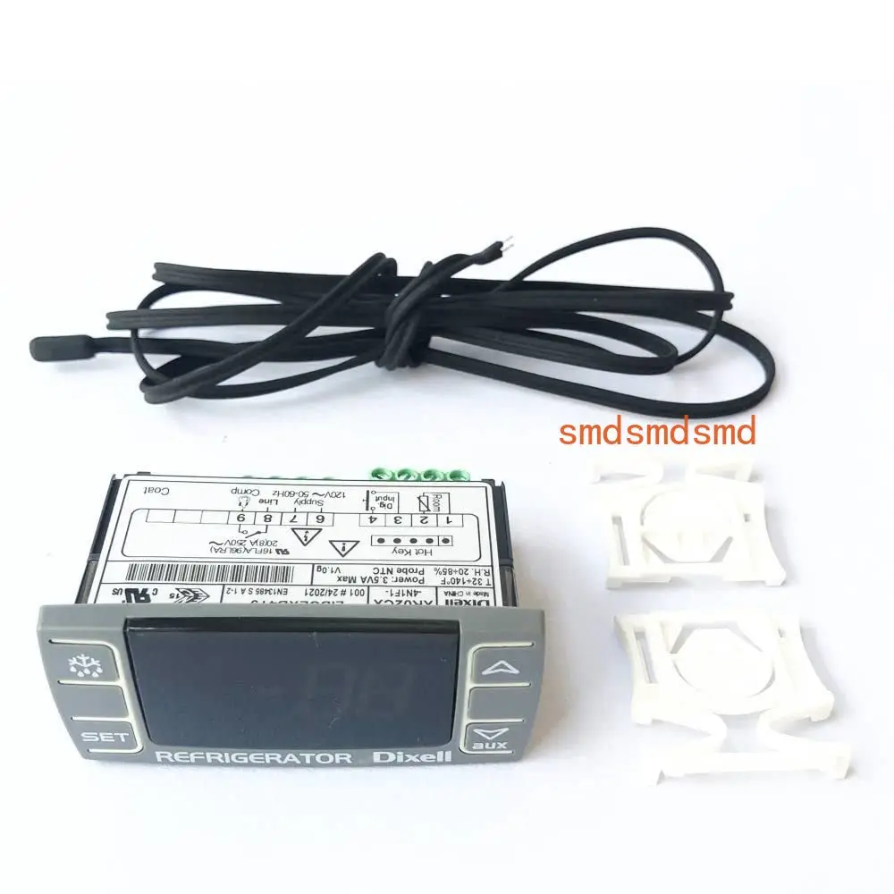 

Dixell XR02CX-4N1F1 Digital Temperature Control Panel Thermostat With Temperature Sensor Probe for Refrigerator 120v