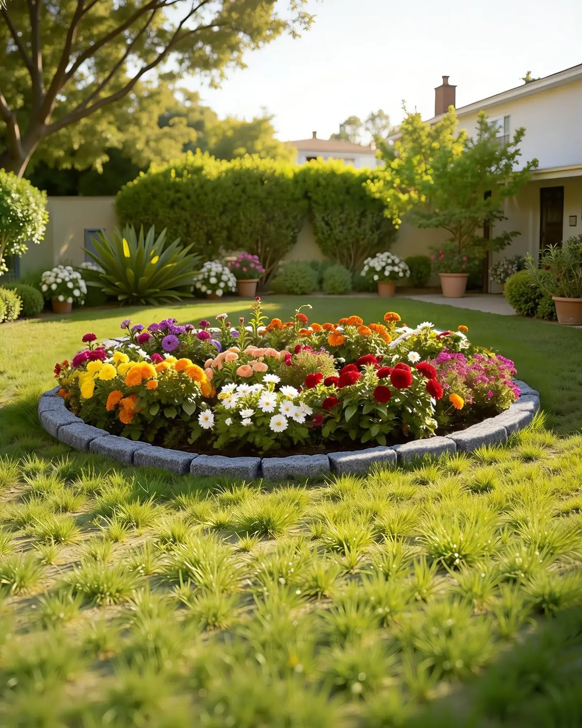 

Flexible No Dig Garden Edging Border, 24 Bricks 16FT Kit for Lawn, Flower Beds, Driveway with Spikes, Grey