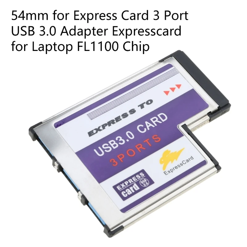 Card 用 54mm 3 ポート USB アダプター Expresscard ラップトップ FL1100 チップ用