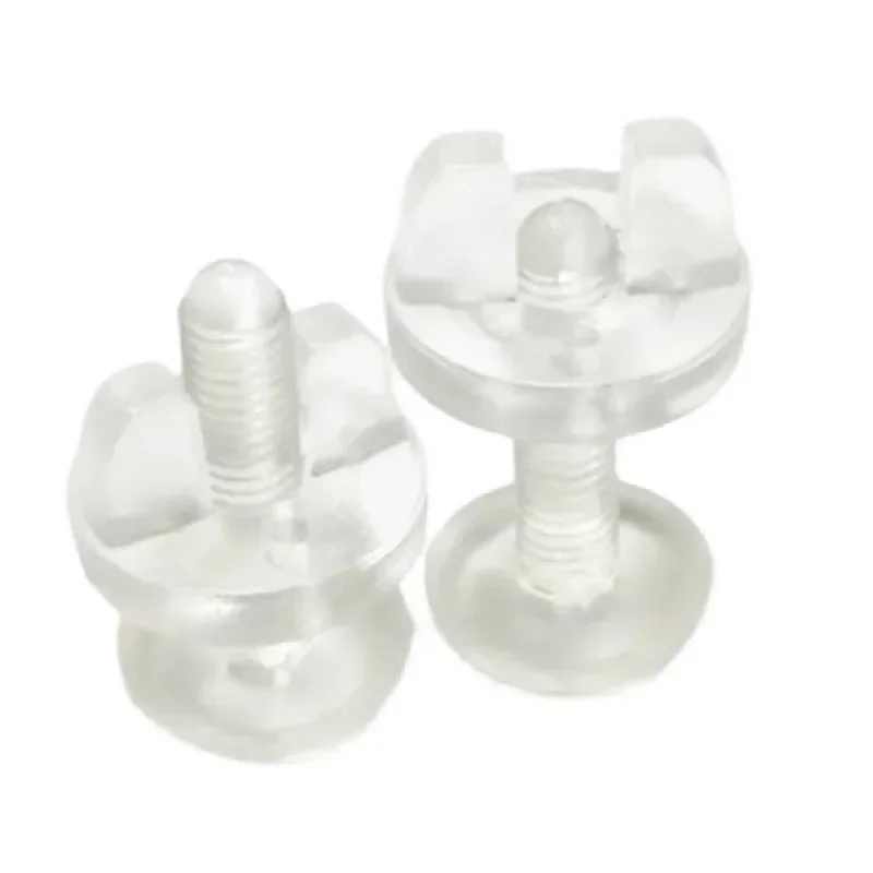 Clear PC Bolt Transparent Hand Screw Set Cross Head Exhibition Cabinet Butterfly Viking Screw Push-Fit Fastner M5X15 25 30mm