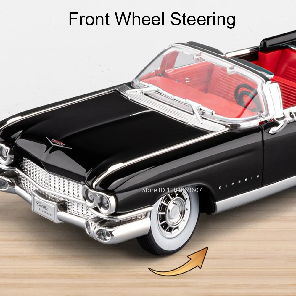 Scala 1:24 Eldorado 720S Modello di auto sportive giocattolo Pressofuso in lega Suono Luce Porte aperte Tirare indietro Ornamento Veicolo per i regali dei ragazzi