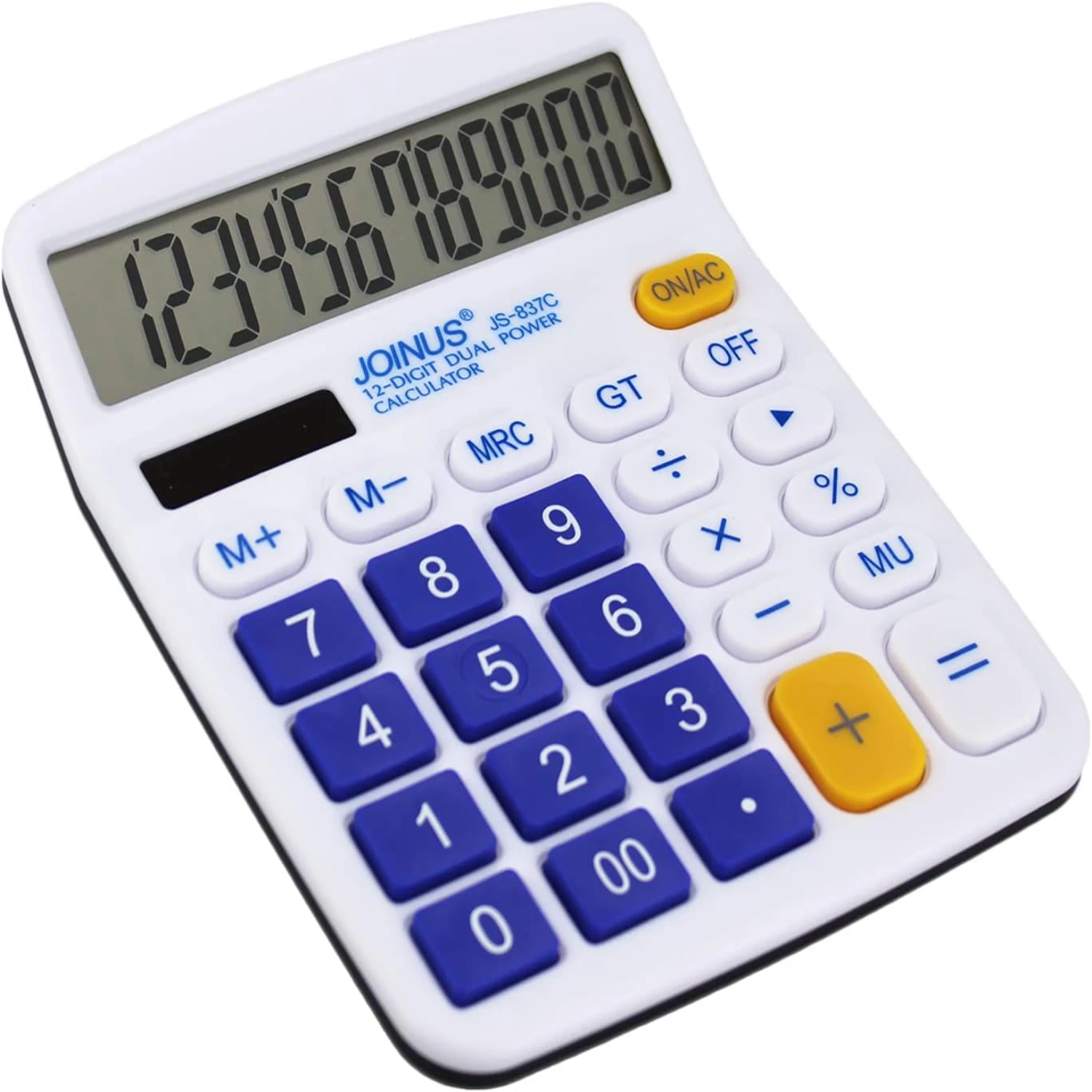 Calculators, 12-Digit Battery Office  Desk Desktop Calculators with Large LCD Display Big Sensitive Button (Navy Blue)