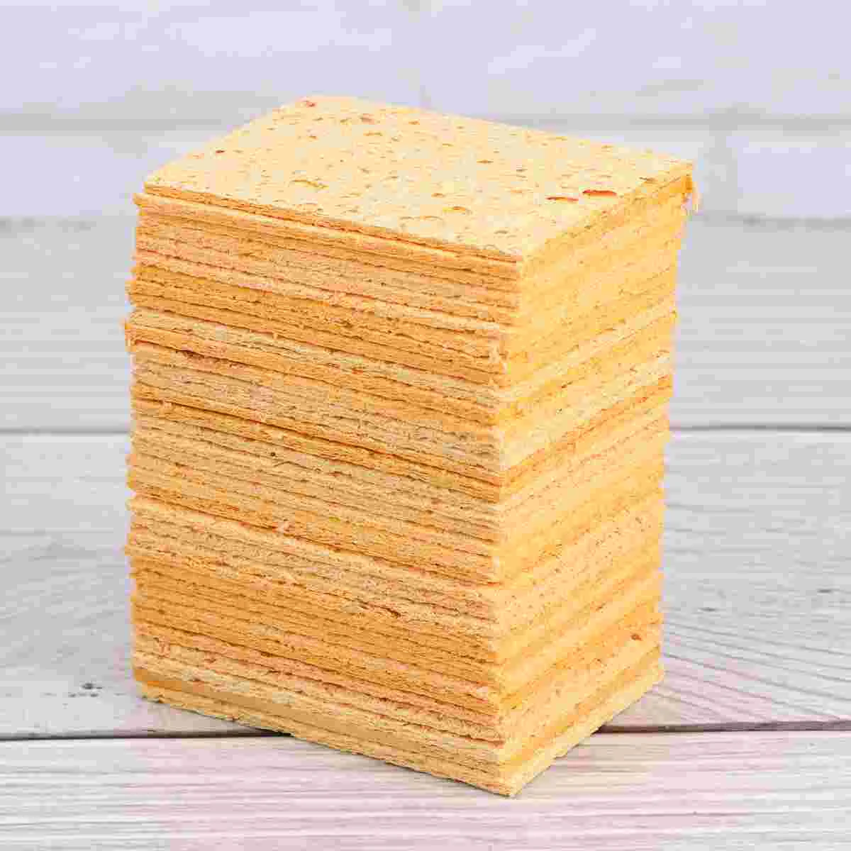 50 Pcs PCB Board Cleaner Welding Head Soldering Sponge Expandable Cleaning Remove Tin
