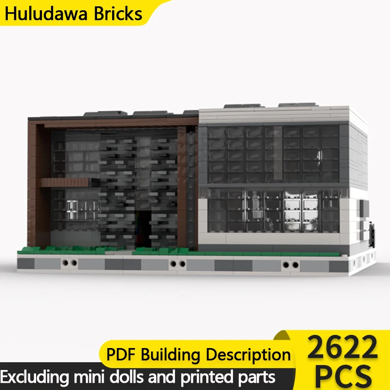 

City Street View Model MOC Building Bricks Villa Residential House Modular Technology Children Holiday Gifts Assemble Toys Suit