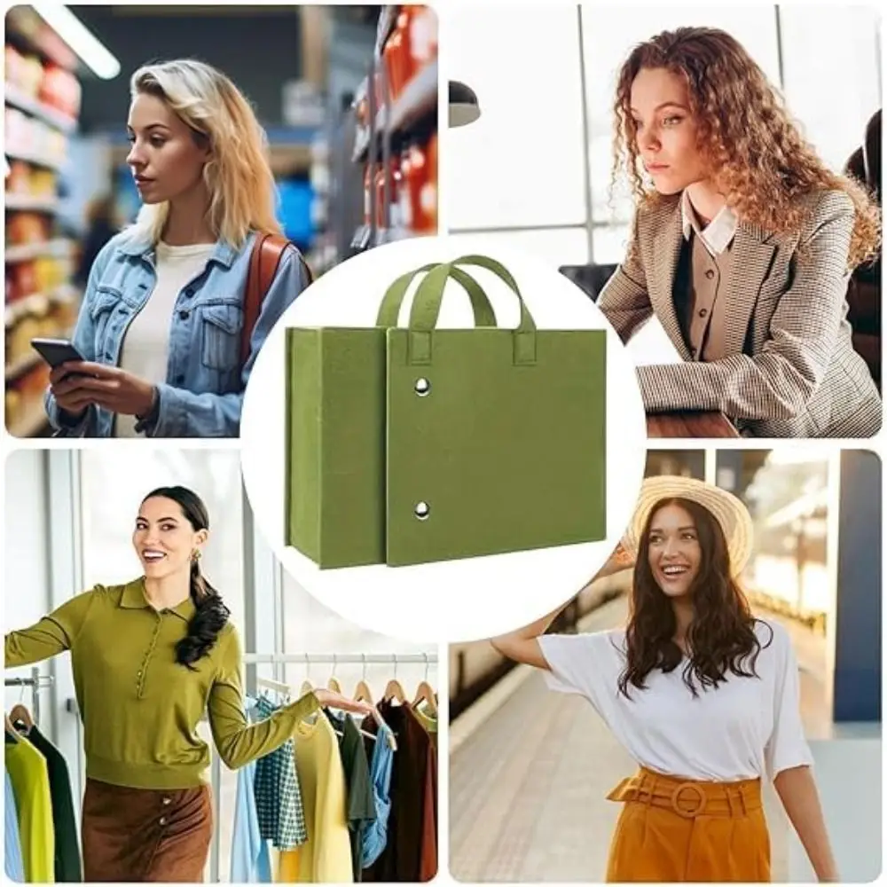 New Felt Felt Bag Organizer Lightweight Large Capacity Travel Briefcase Foldable Multifunctional Felt Backpack