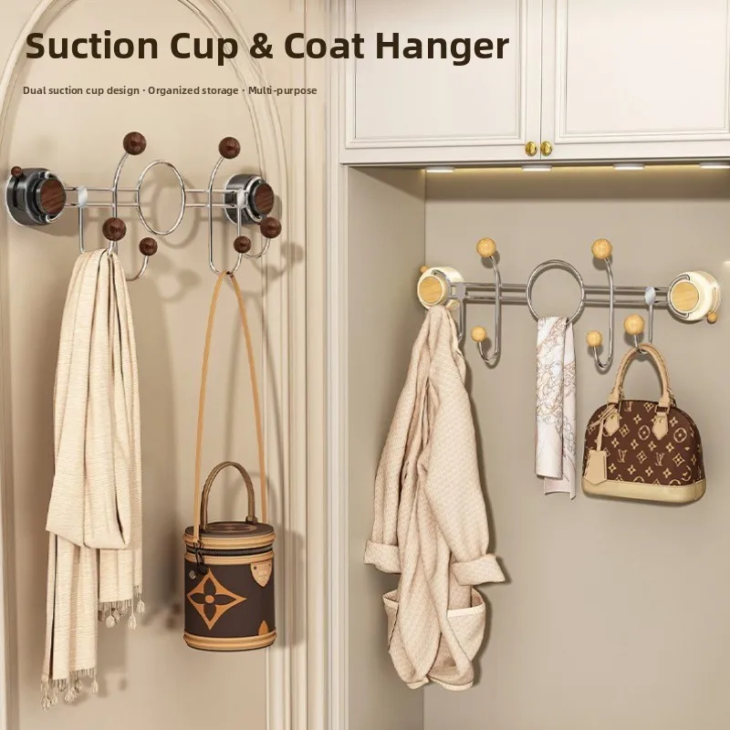 

Высококачественный креативный настенный крючок для одежды и головных уборов на присоске, без сверления, для прихожей, с высоким эстетическим эффектом...