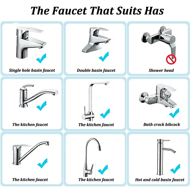 Brass Water Saving Faucet Tap Aerator with Replaceable Filter Mixed Nozzle 24mm Thread - Bathroom Faucet Bubbler Replacement