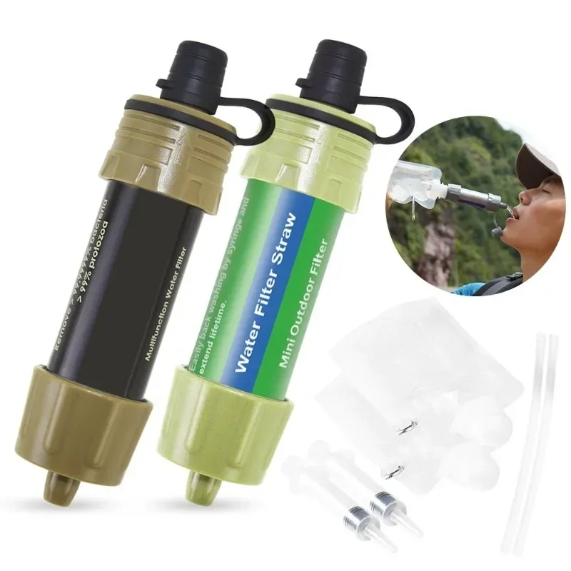 

Water Purifier for Outdoor Survival, Drinking Filter, Water Purifier, Portable, Emergency Hiking, Camping, Water Purifier