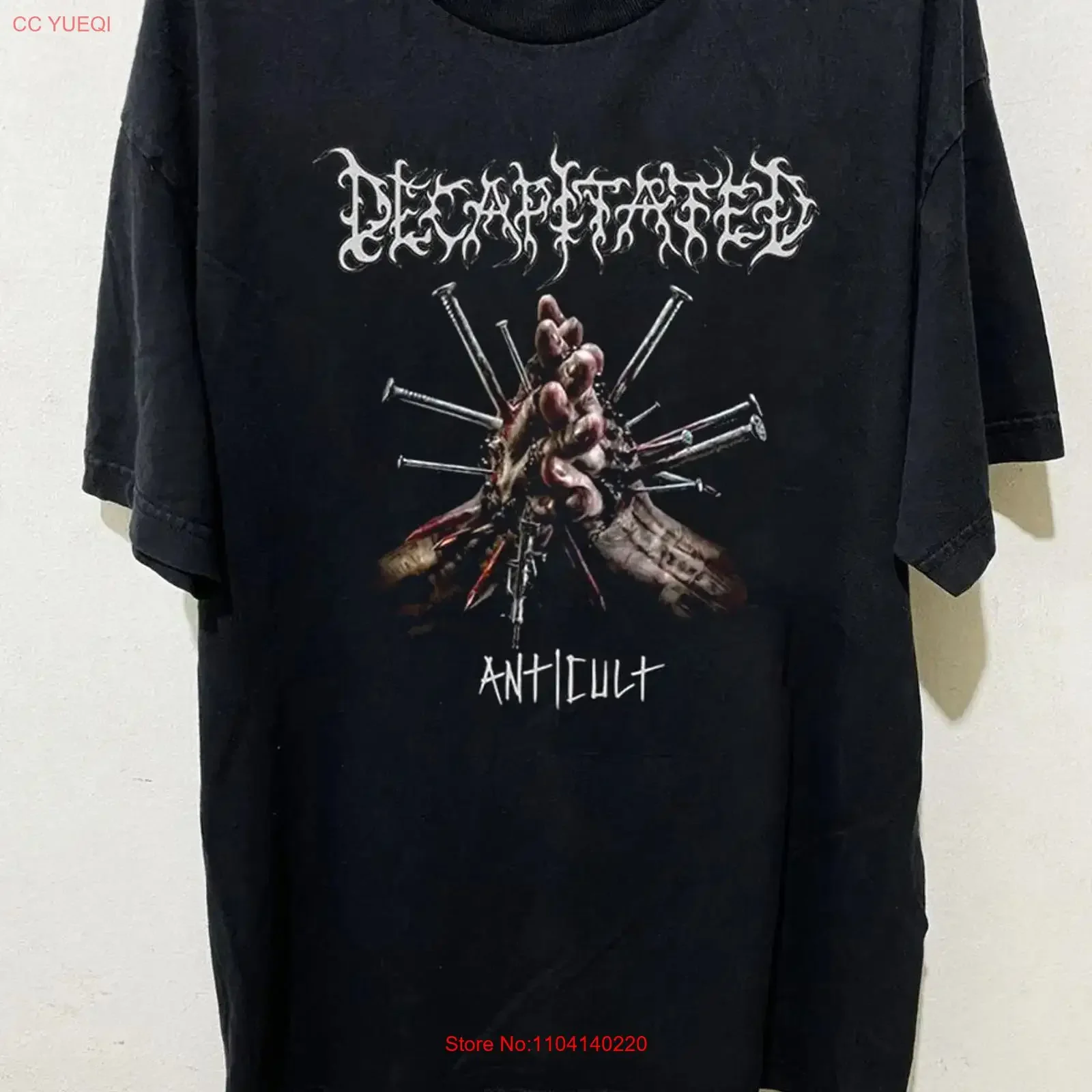 Vtg Decapitated Band AnticulT T Shirt Cotton Black S 5XL HL057 vintage Washed Versatile Breathable Stylish homme Casual