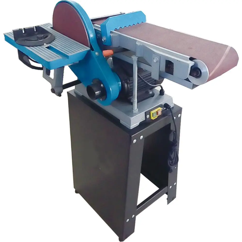 BS6X100 CNC Dovetail Tenoner Woodworking Machine Wide Belt Sander Engine Electric Straight Line Sander 2200W Motor 2515x152mm
