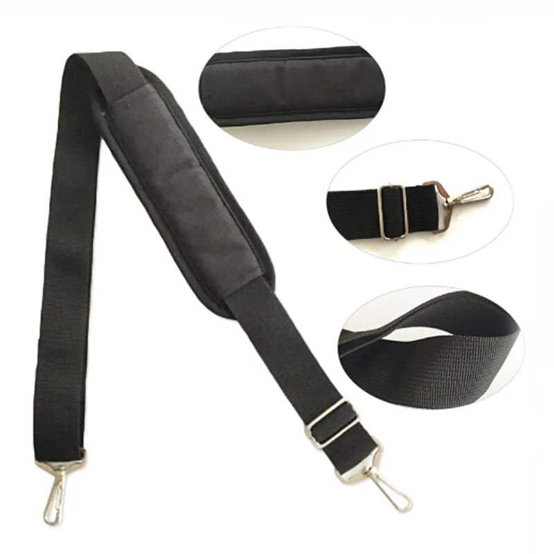 

145cm Black Nylon Bag Strap For Men Bags Strong Shoulder Strap Briefcase Laptop Bag Belt Length Bag Accessory